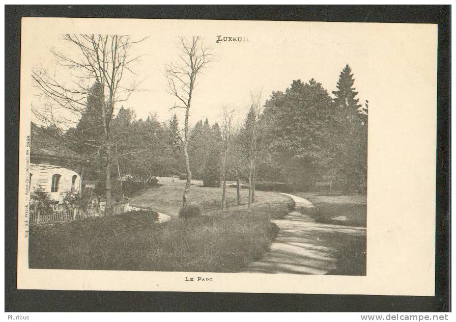 FRANCE, LUXEUIL , LE PARC, OLD POSTCARD - Luxeuil Les Bains