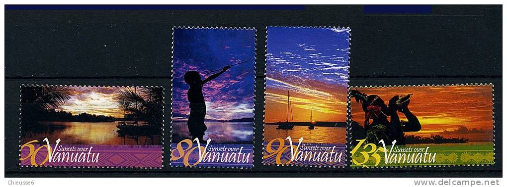 Vanuatu ** N° 1202 à 1205 - Couchers De Soleil Sur Vanuatu - Vanuatu (1980-...)