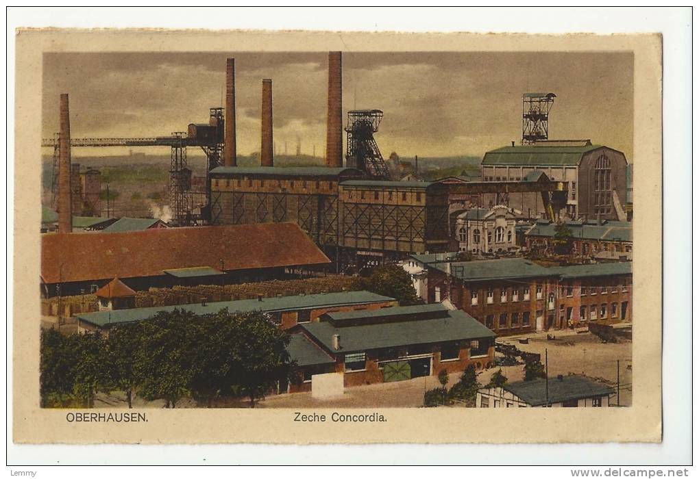 ALLEMAGNE - OBERHAUSEN- USINE - MINE - ZECHE CONCORDIA - Oberhausen