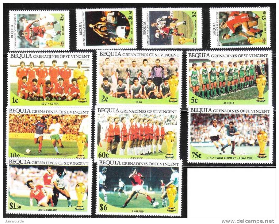 St Vincent Grenadines Bequia 1986 World Cup Soccer Championship Mexico MNH - 1986 – Mexique