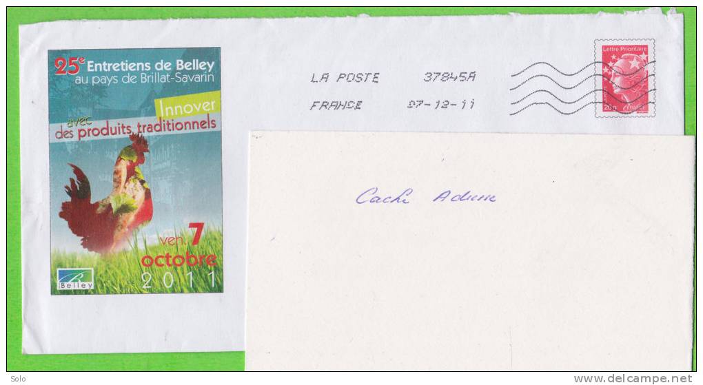 PAP Type Beaujard Sur Enveloppe Entête 25e Entretiens De Belley (Ain) - Prêts-à-poster:Stamped On Demand & Semi-official Overprinting (1995-...)