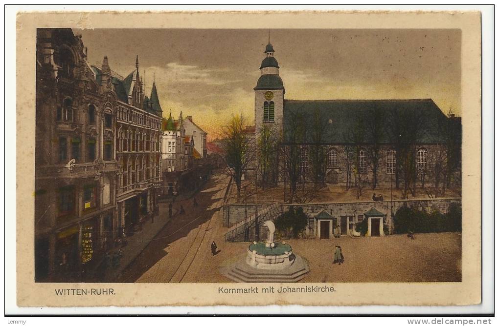 ALLEMAGNE - WITTEN - RUHR - KORNMARKT MIT JOHANNISKIRCHE - Witten