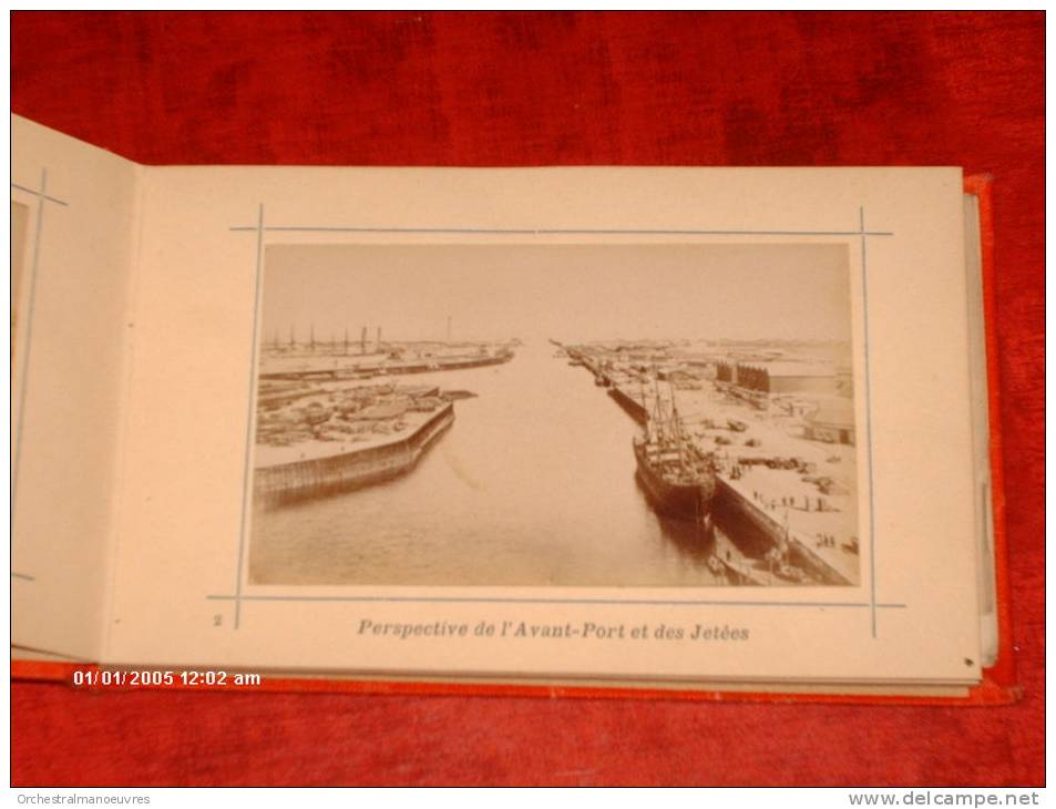 CARNET Format Cp 12 VUES 9x5cm PHOTO VERITABLE1900 OU AV + PLAN ( Not Cpa Cpsm Postcard) 59 DUNKERQUE NORD ANIME RARE - Dunkerque