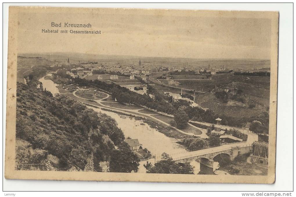 ALLEMAGNE - BAD KREUZNACH - NAHETAL MIT GESAMTANSICHT - 1918 - Bad Kreuznach