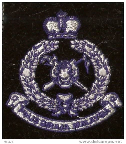 Malaysia Police Patch Rare Item - Ecussons Tissu