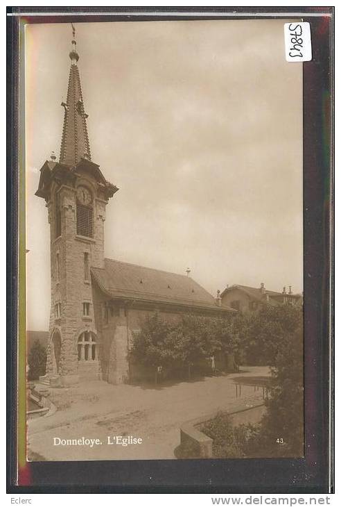 DISTRICT D´YVERDON /// DONNELOYE - L'EGLISE - TB - Donneloye