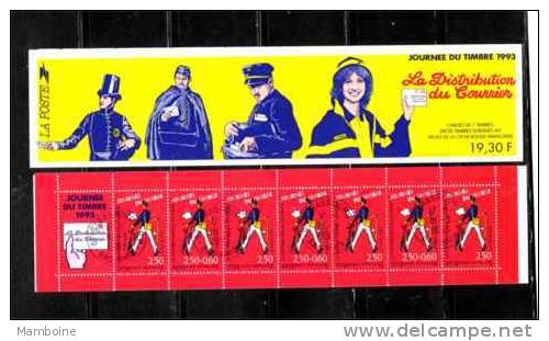 France Carnet Journée Timbre 1993 N°2792 +2793  Oblitéré ~ Non Plié - Tag Der Briefmarke