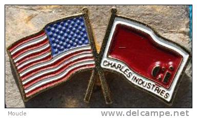 DRAPEAU - FLAG USA - AMERICAIN - CHARLES INDUSTRIES - CI - Autres & Non Classés