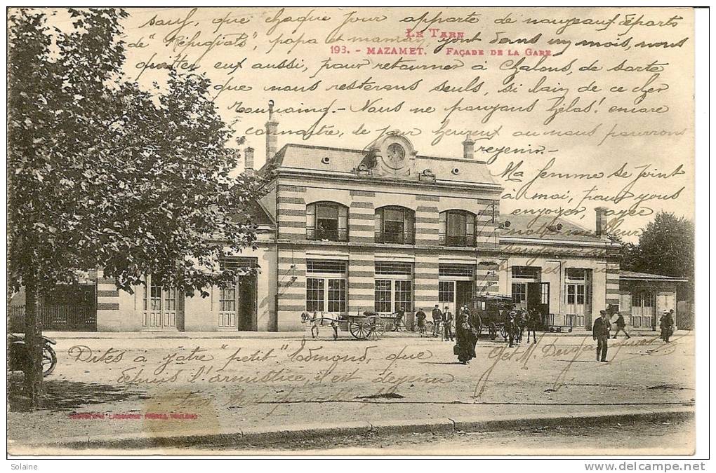 MAZAMET - Facade De La Gare - Mazamet