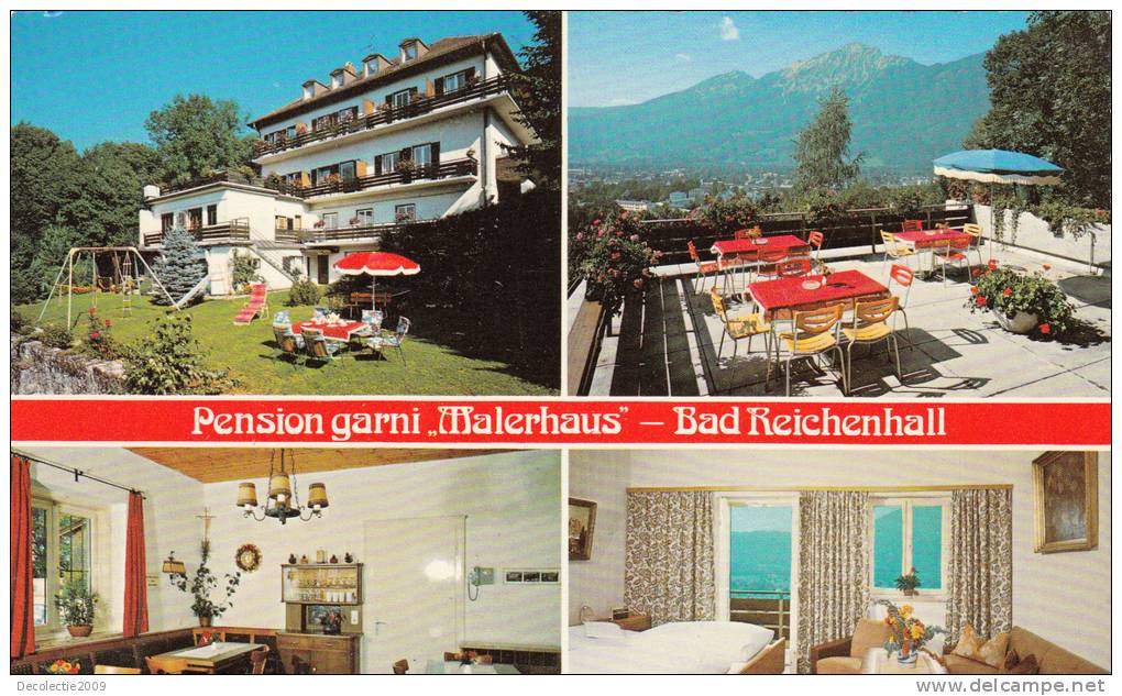 ZS17967 Bad Reichenhall Pension Garni Malerhaus Interieur Used Perfect Shape - Bad Reichenhall