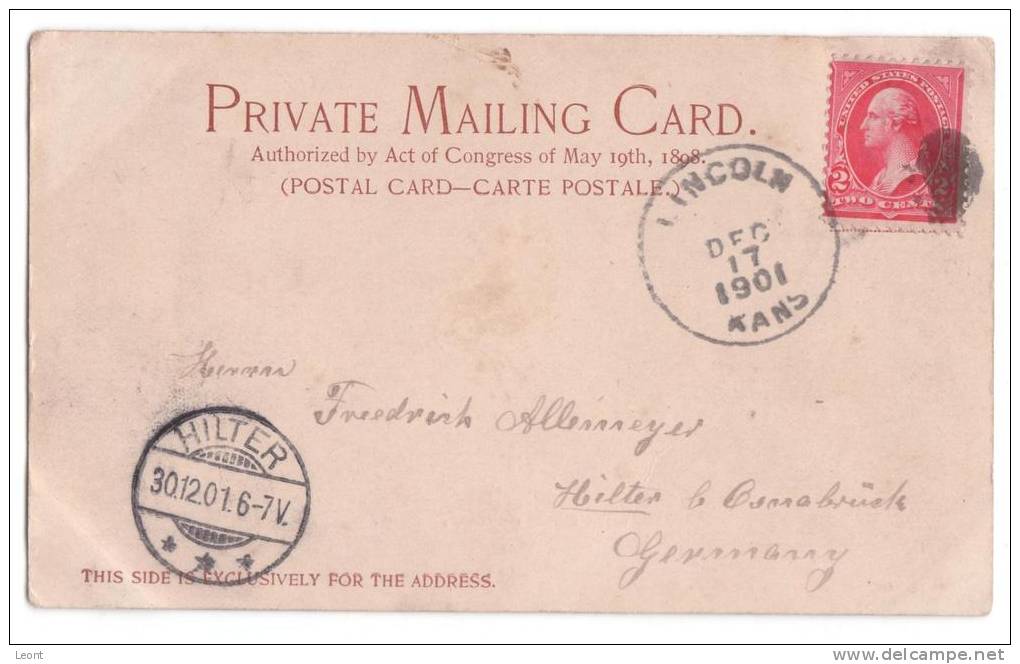 USA - Portland - River Front  - Old Ships - Steamer - 1901 - Private Mailing Card - Portland