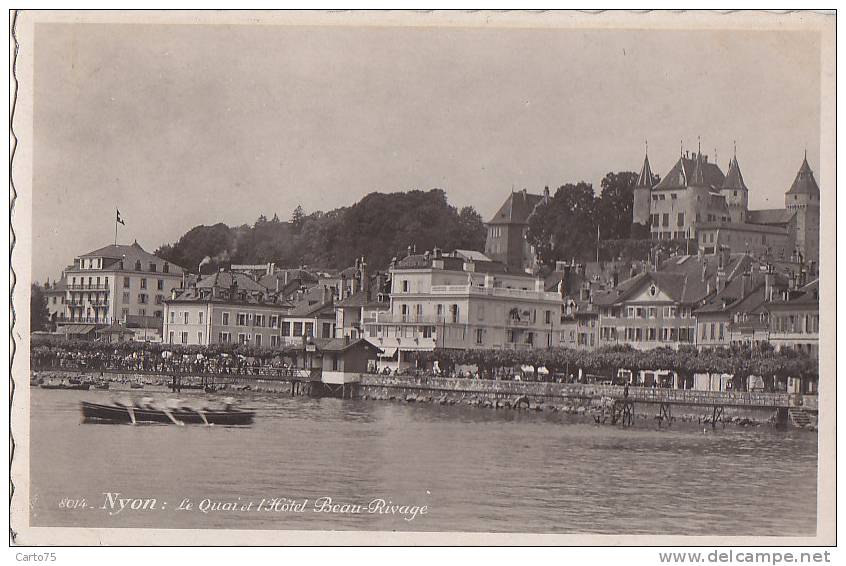 Suisse - Nyon - Quai Et Hôtel Beau-Rivage - Nyon