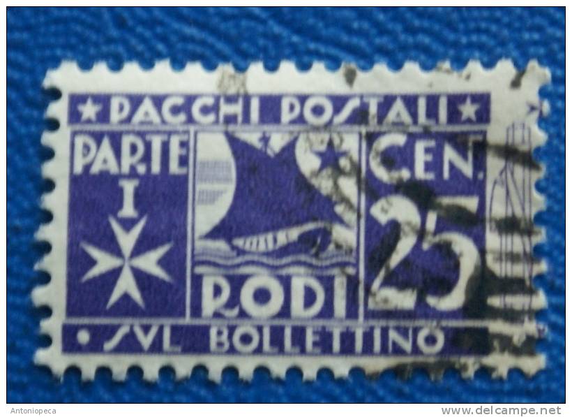 ITALY 1934 RODI PARCEL USED VF - Ägäis (Rodi)