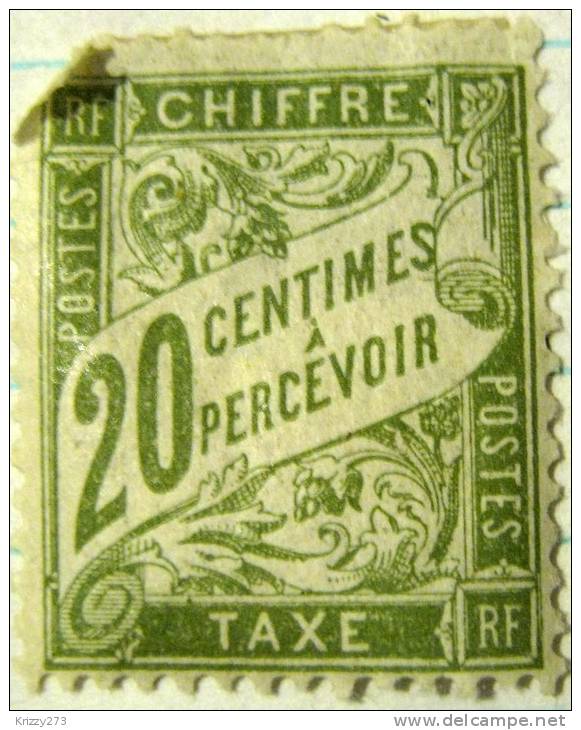 France 1884 Postage Due 20c - Mint Hinged - 1859-1959 Mint/hinged