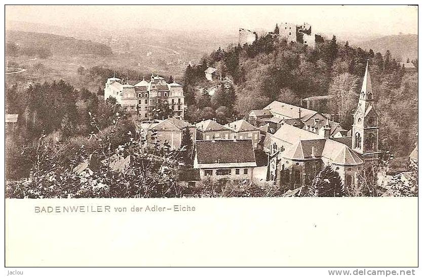 BADENWEILLER VON DER ADLER-EICHE    REF 24680 - Badenweiler