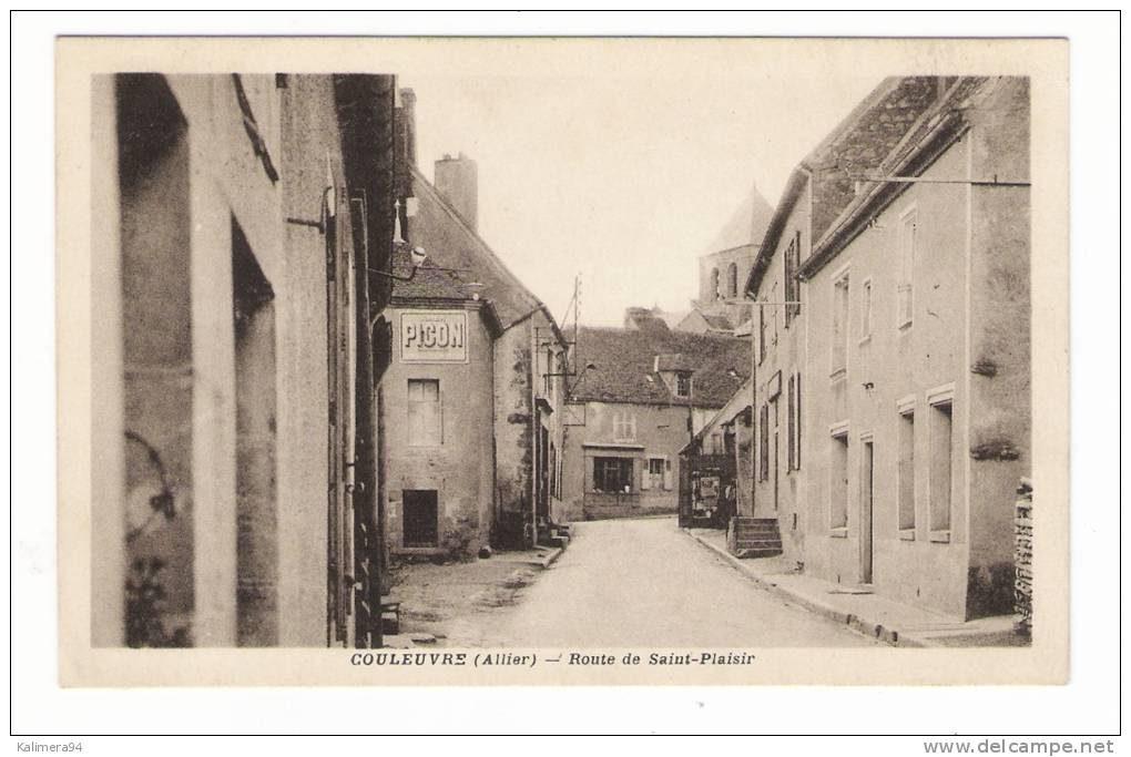 ALLIER  /  COULEUVRE  /  ROUTE  DE  SAINT-PLAISIR   ( Pub PICON ) - Altri & Non Classificati