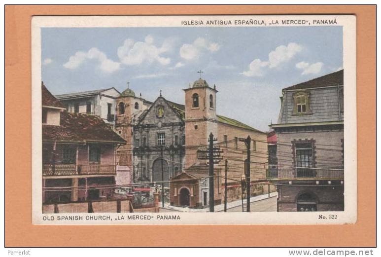 Panama ( Old Spanish Church La Merced ) Postcard Carte Postale CPA - Panama