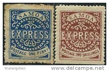 AY0022 Samoa 1877-82 First Gold Ticket MLH - Samoa (Staat)