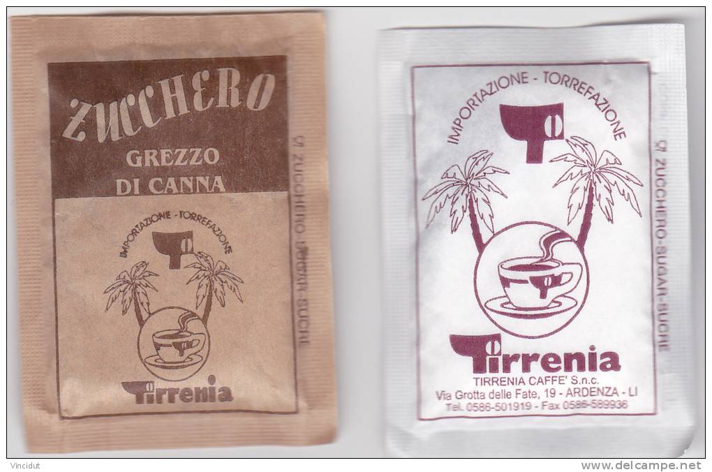 2 Sachets De Sucre Tirrenia - Sucres