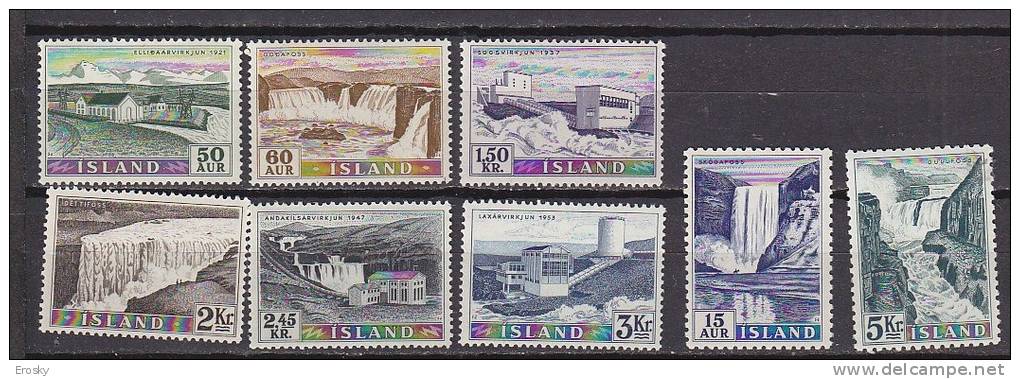 Q1192 - ISLANDE ICELAND Yv N°261/68 ** ELECTRIFICATION - Nuevos