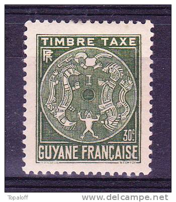 GUYANE Taxe N°23 Neuf Charniere - Neufs