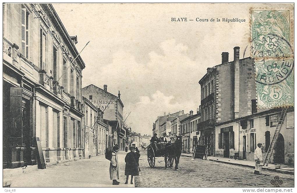 Gironde- Blaye -Cours De La République. - Blaye