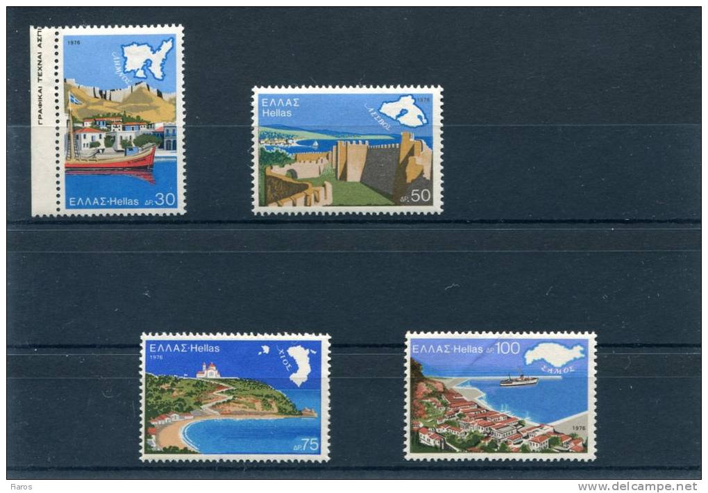 1976-Greece- "Aegean Islands"- Complete Set MNH - Unused Stamps