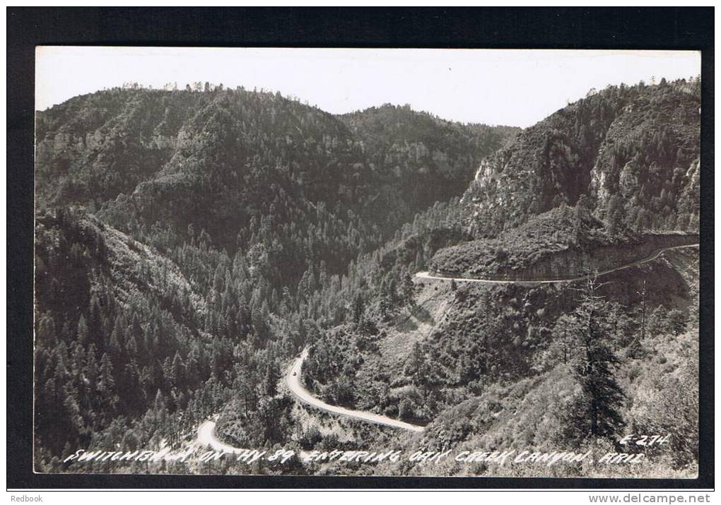 RB 812 - Real Photo Postcard Switchback On Highway 89 Entering Oak Creek Canyon Arizona USA - Other & Unclassified