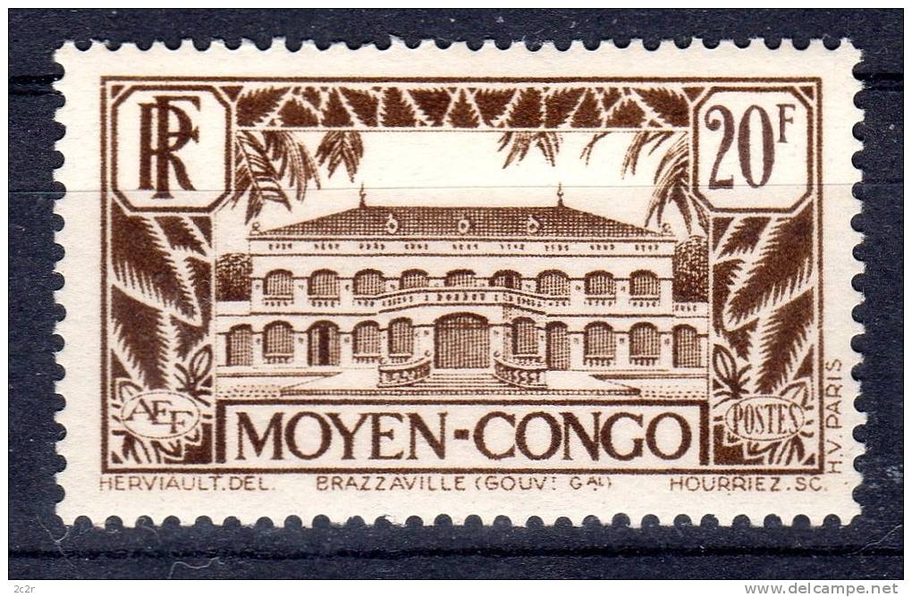 Congo Français 1933: N° 135 * (YT134) - TBE - Ungebraucht