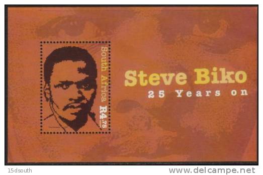 South Africa - 2002 Steve Biko MS (**) # SG 1401 , Mi Block 88 - Neufs