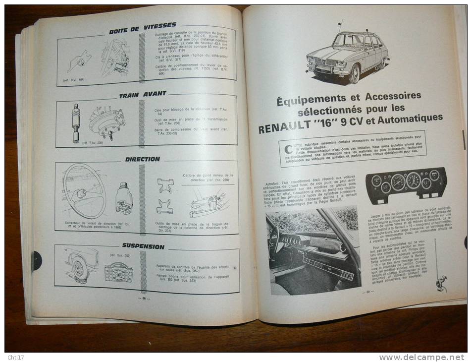 REVUE TECHNIQUE AUTOMOBILE N 299 RENAULT 16 9CV ET EVOLUTION VOLKSWAGEN COCCINELLE (1970-1971) EDITE 1971