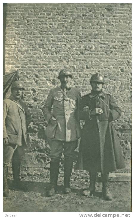 Photo Guerre 14-18 WW1officier Relève Du 8èm Régiment Belge 7 Juillet 1915 - Guerre, Militaire