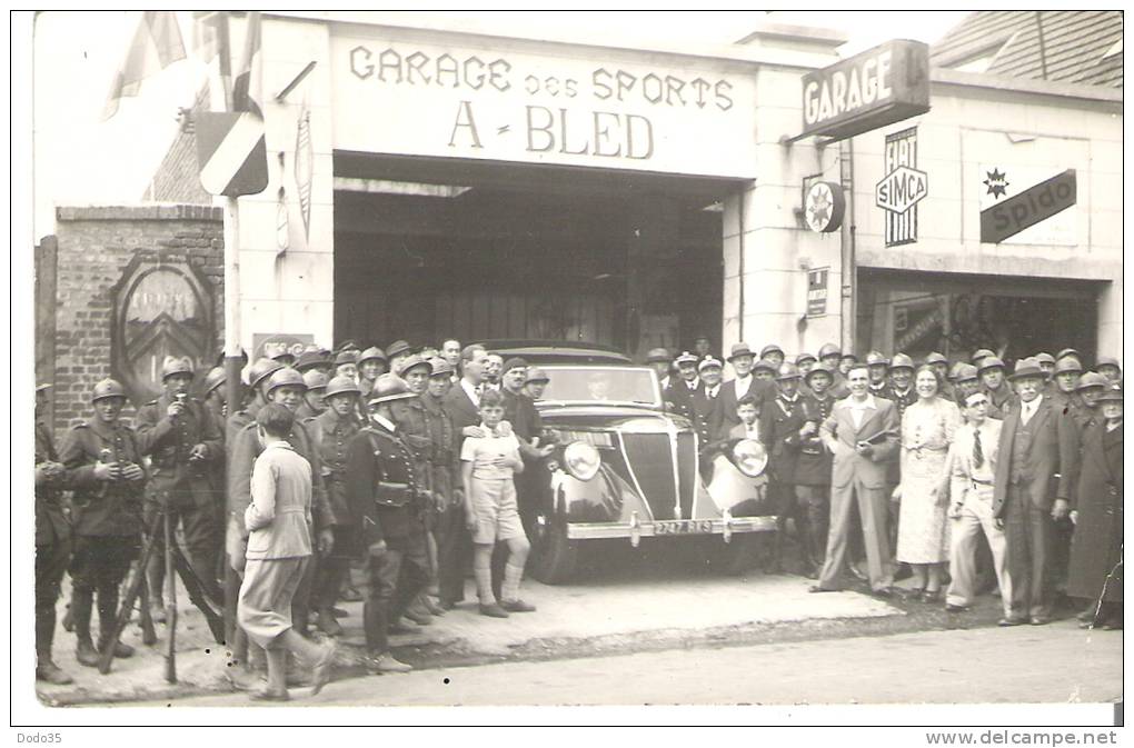 2 CARTE PHOTO. VILLERS BRETONNEUX. Garage A.BLED, 2 Route D ´Amiens. 2 Scans. - Villers Bretonneux