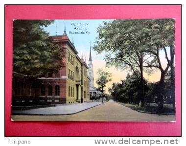 Georgia > Savannah  Oglethorpe Avenue  Ca 1910== == ===   ==ref 376 - Savannah