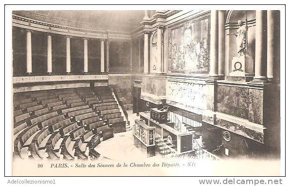 66339)cartolina Illustratoria PARIGI - Salle De Seantes De La Chambre Des Deputes - Ile-de-France