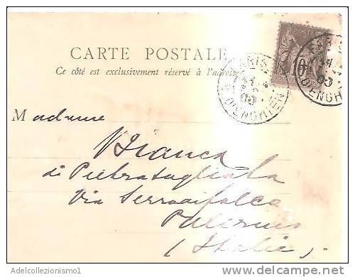 66350)cartolina Illustratoria Parigi - Torre Eiffel - Espo. 1900 - Ile-de-France