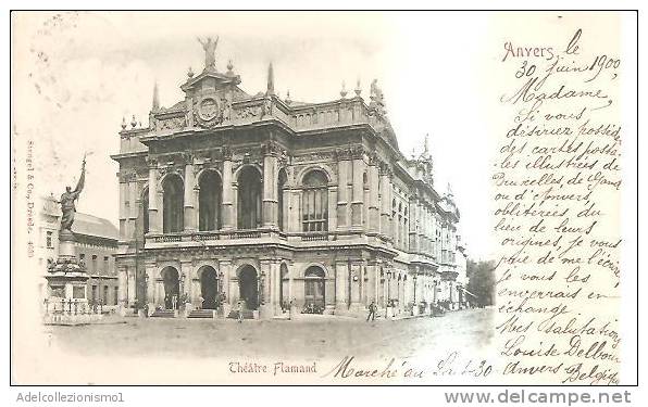 66374)cartolina Illustratoria Anvers - Teatre Flamand E Panorama - Altri & Non Classificati