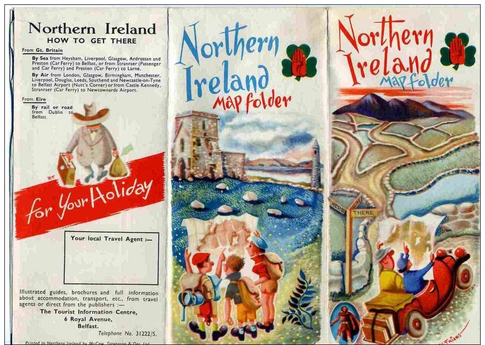 DEPLIANT  -  IRLAND  -  NORTHERN IRLAND  -  MAP FOLDER - Advertising