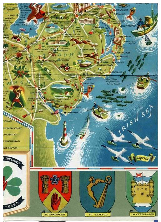 DEPLIANT  -  IRLAND  -  NORTHERN IRLAND  -  MAP FOLDER