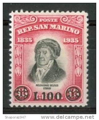 1948 S.Marino Delfico Soprastampato Linguellato* - Unused Stamps