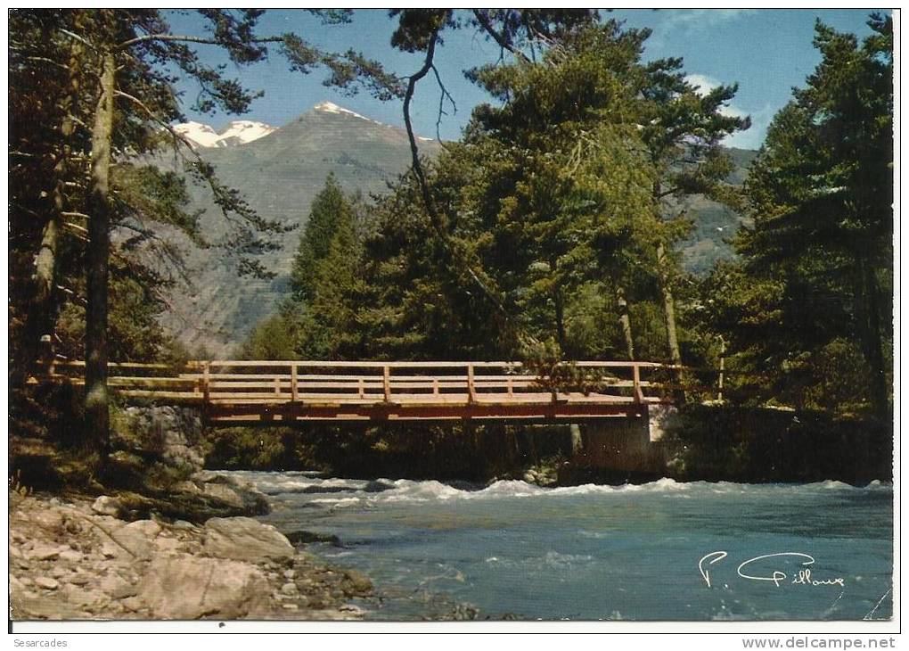 LES ALPES PITTORESQUES, LE PONT ET LE TORRENT - 2 SCANS (COLONIE DE VACANCES PTT HÔTEL GAILLARD, CEUZE, VEYNES) - Otros & Sin Clasificación