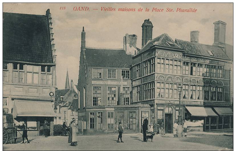 Gent - Vielle Maisons De La Place Ste. Pharailde  ** Nooit Verzonden * Van Den Heuvel - Gent