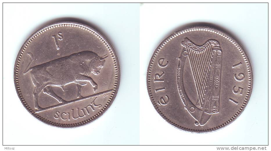 Ireland 1 Shilling 1951 - Irlanda