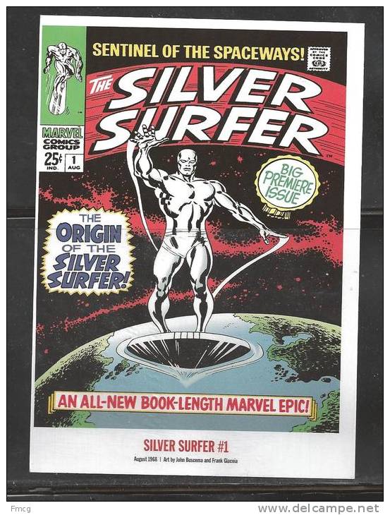 2007 Marvel Comic Postal Card - First Day Cancel - Silver Surfer - 2001-10