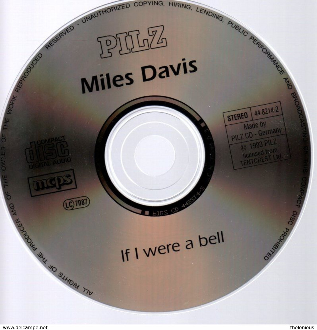# CD: Miles Davis - If I Were A Bell - PILZ 448214-2 - Jazz