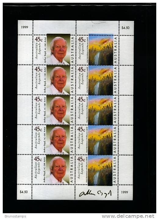 AUSTRALIA - 1999  A. BOYD   SHEETLET  MINT NH - Sheets, Plate Blocks &  Multiples