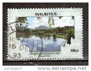 Timbre Maurice 1989 Y&T N°707 Oblitéré. Nature Park. Sans Millésime. 40 Cs. Cote ??? € - Mauritius (1968-...)