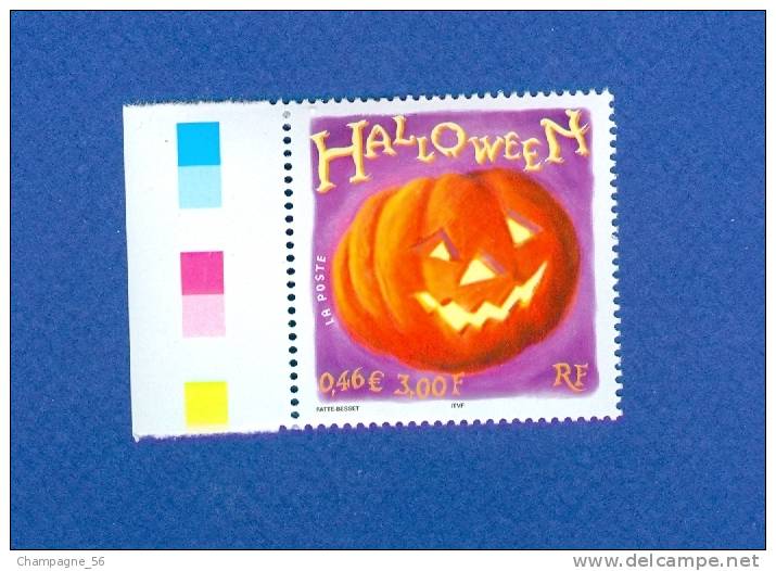 N° 3428  HALLOWEEN    NEUF** ( JE LIQUIDE TOUT MA COLLECTION ) 5 TIMBRES NEUF**ACHETEE PORT GRATUIT - Unused Stamps