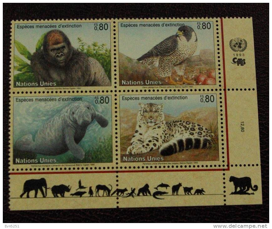 G1 Nations Unies (Genève) : Protection De La Nature (I) - Unused Stamps
