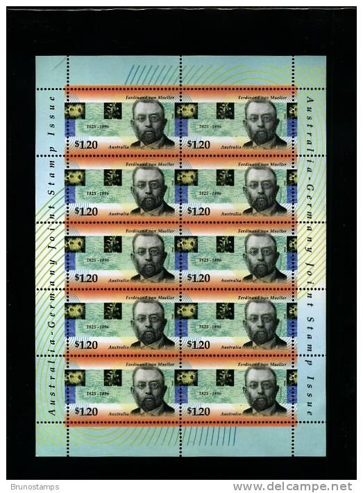 AUSTRALIA - 1996  VON MUELLER  SHEETLET  MINT NH - Sheets, Plate Blocks &  Multiples